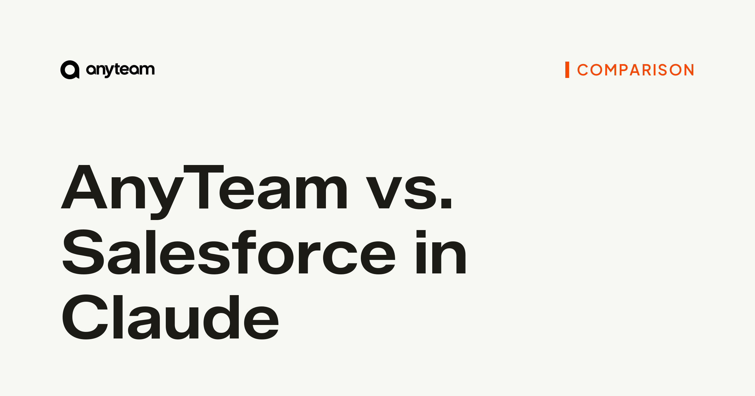 AnyTeam vs. Salesforce in Claude