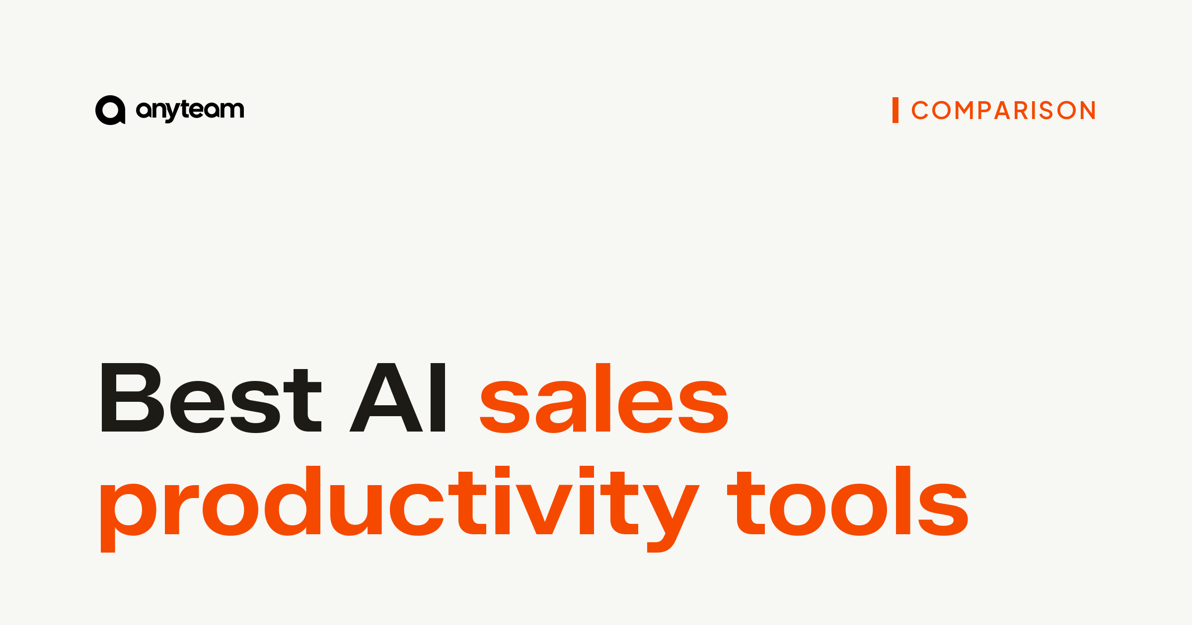 Best AI sales productivity tools