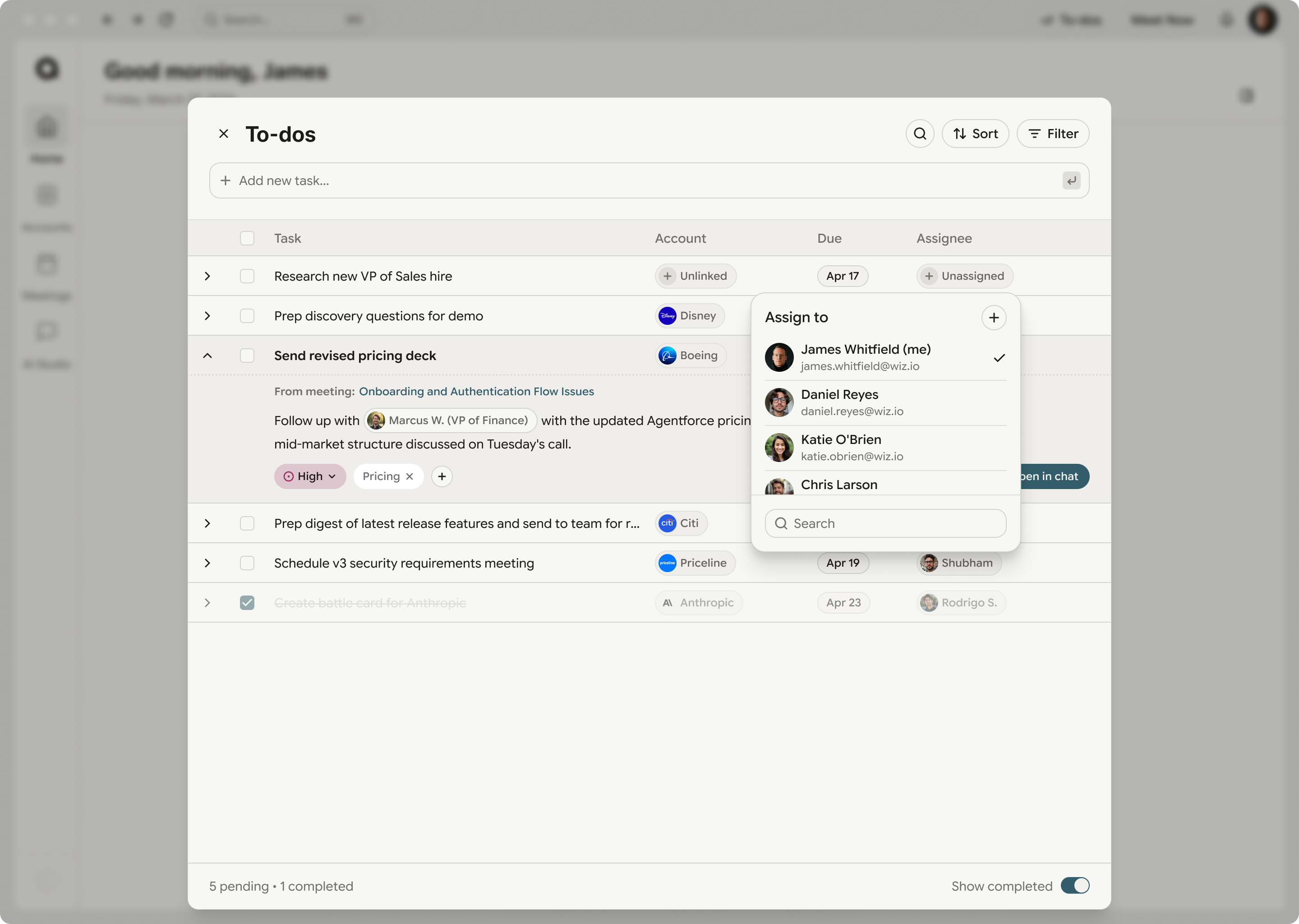 AnyTeam AI Studio — Library of to-dos and artifacts